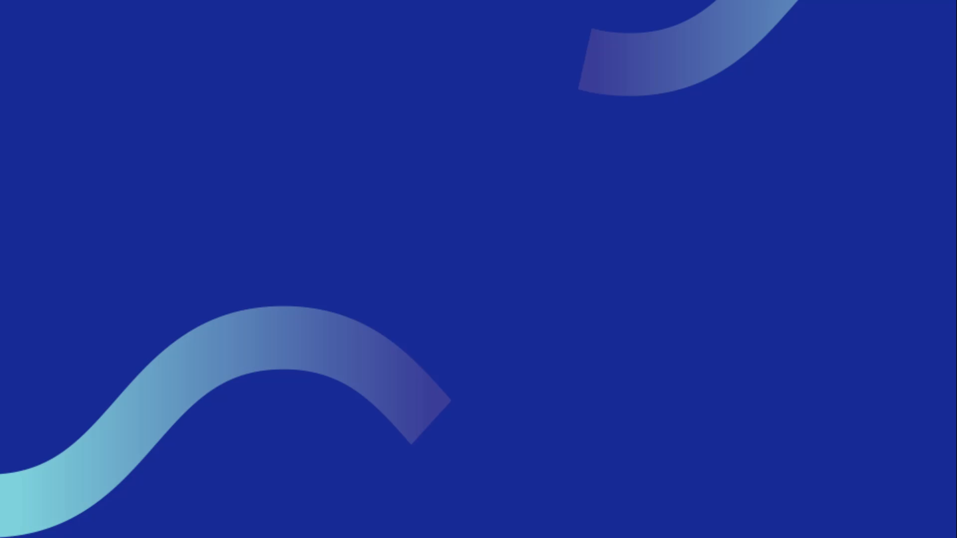 Fondo azul oscuro con formas onduladas degradadas en tonos azules claros.