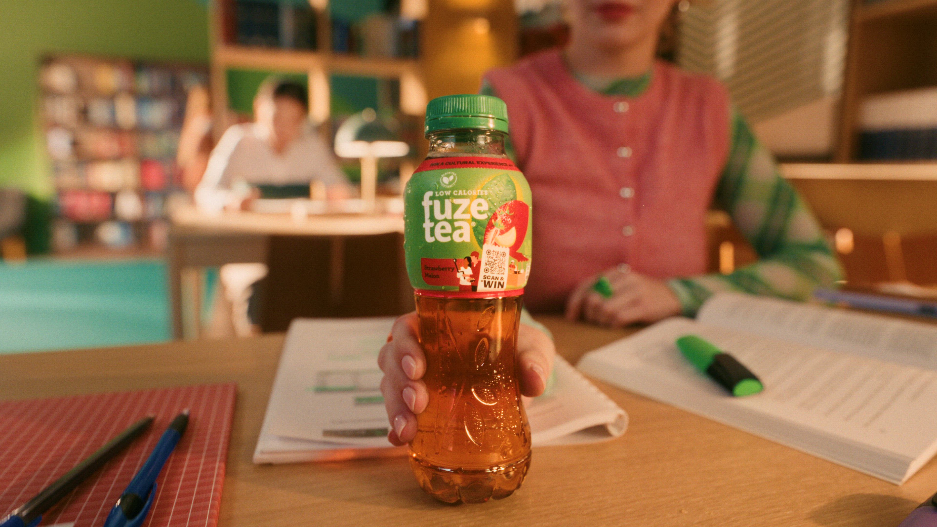 Fuze Tea video promo showing one of the available experiences for win.